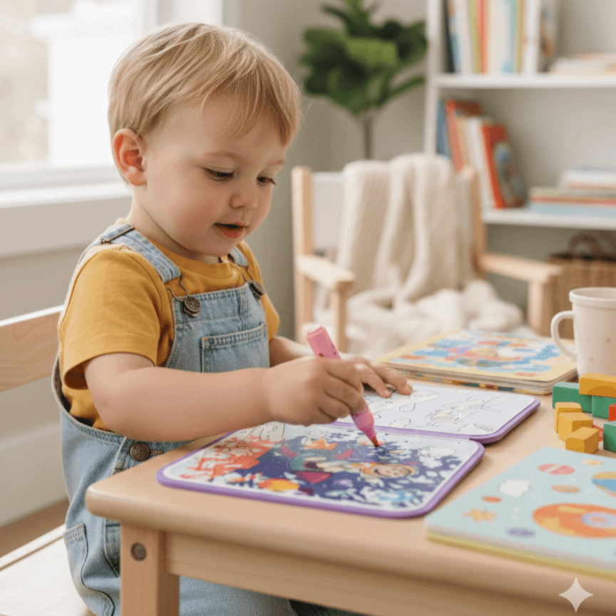 Mess-Free Coloring Books