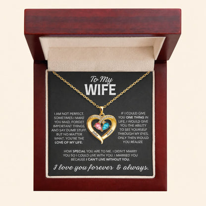 To My Wife – Heart Necklace