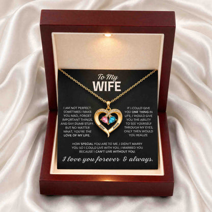 To My Wife – Heart Necklace