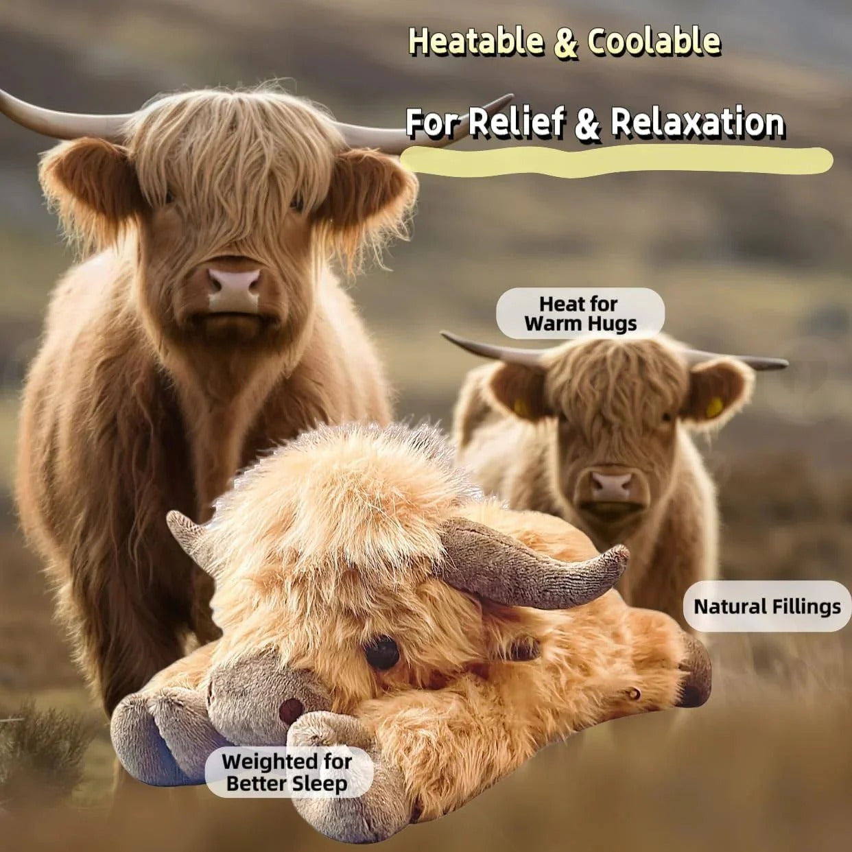 CalmCow Weighted Plush