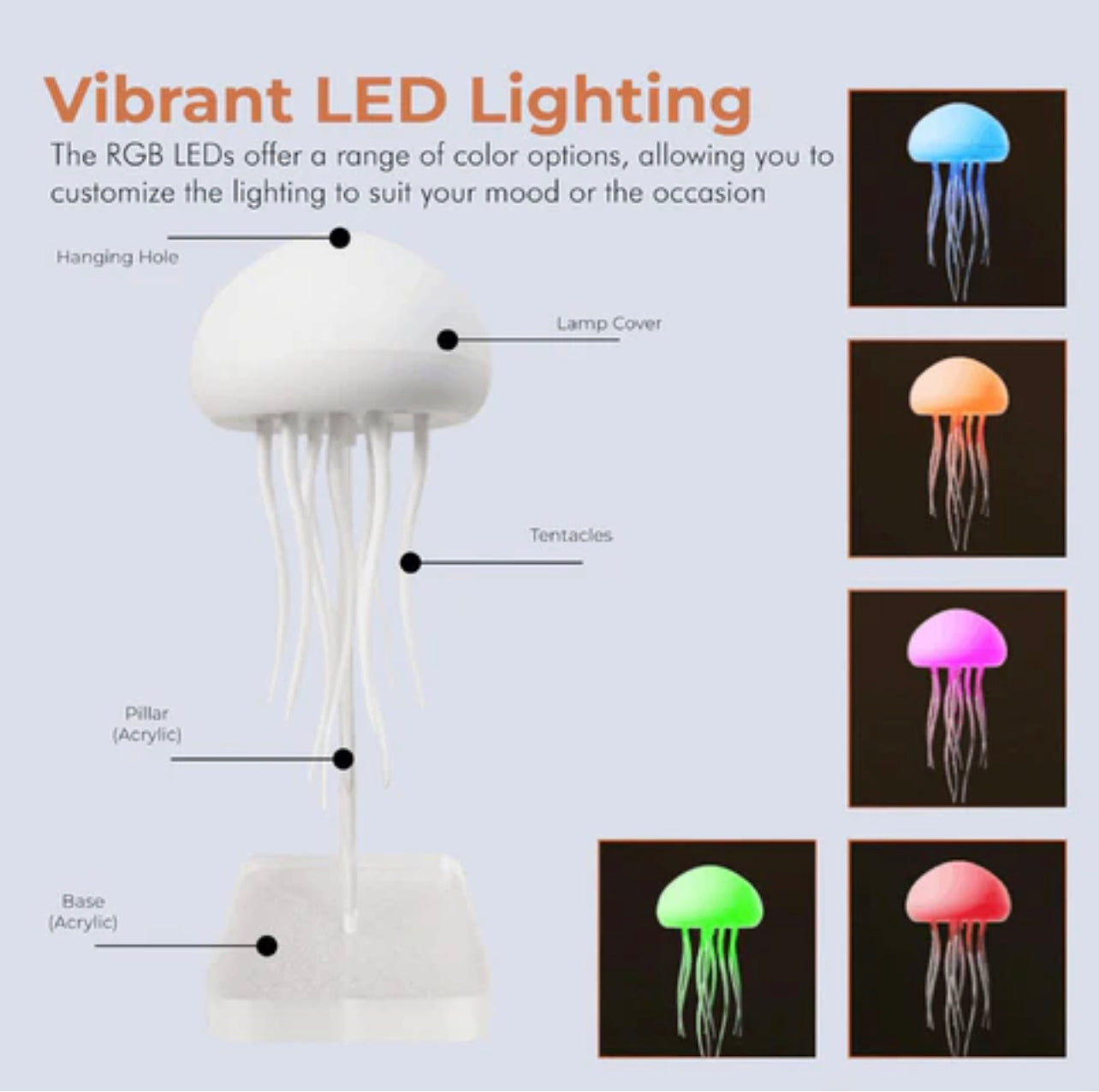 FlowLight Jellyfish Lamp