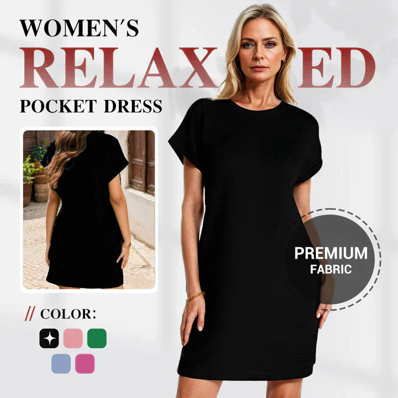 Solid Round Neck Dress
