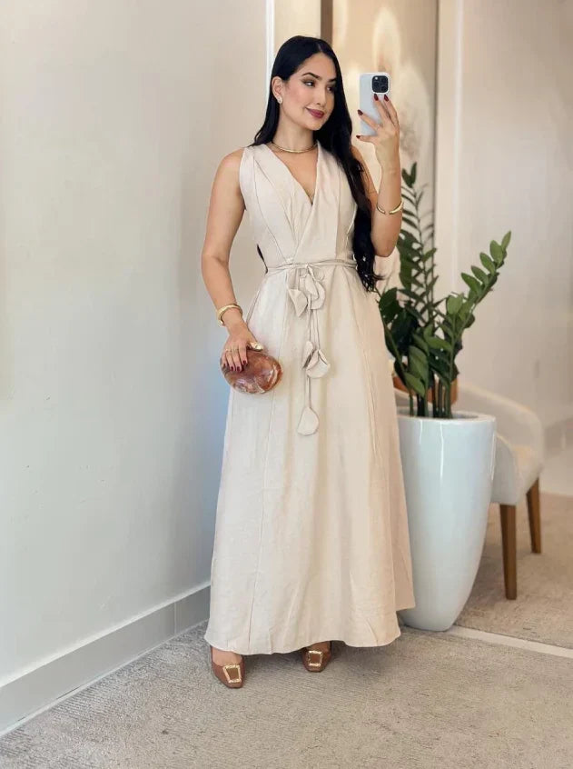 FemmeFlow Linen Dress