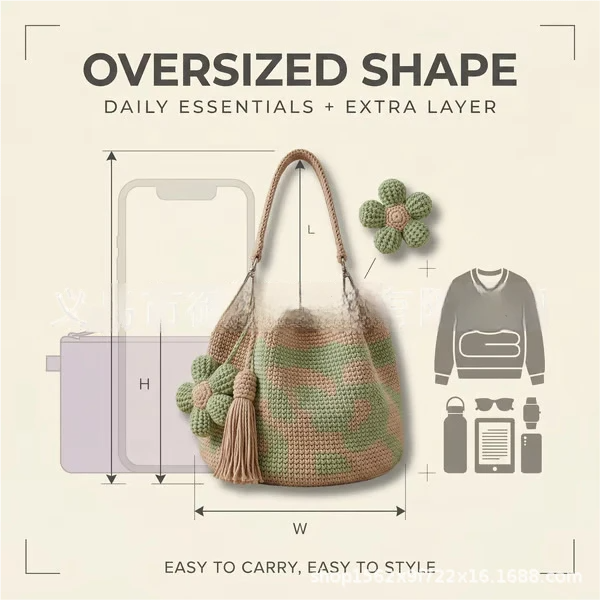 Blossom™ Crochet Tote Bag