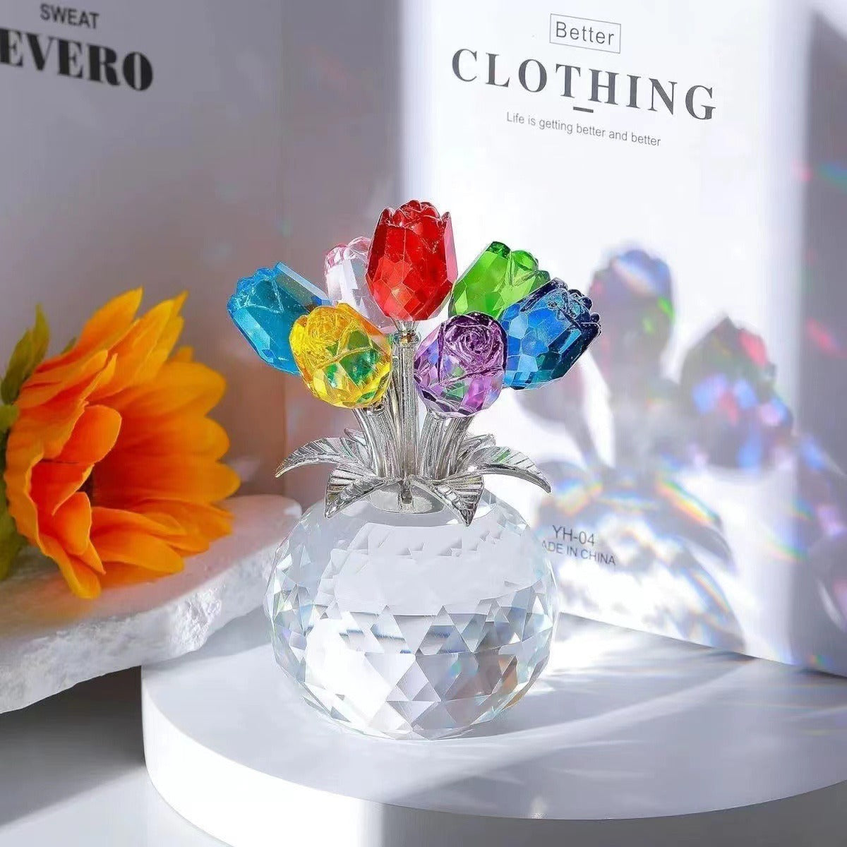 CrystalBloom Forever Rose