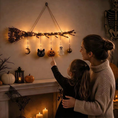 GlowWitch Light-Up Halloween Broom