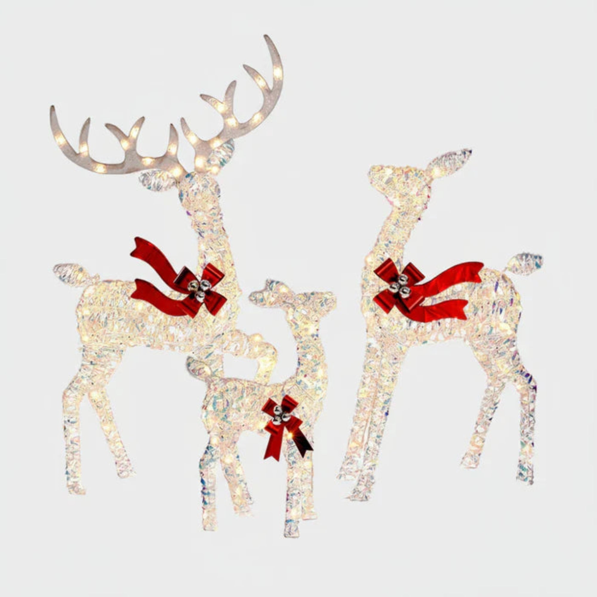 HolidayGlow Reindeer Family