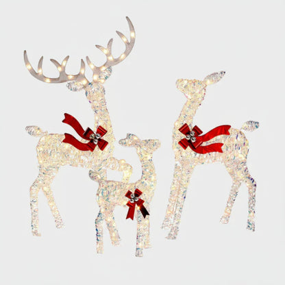 HolidayGlow Reindeer Family