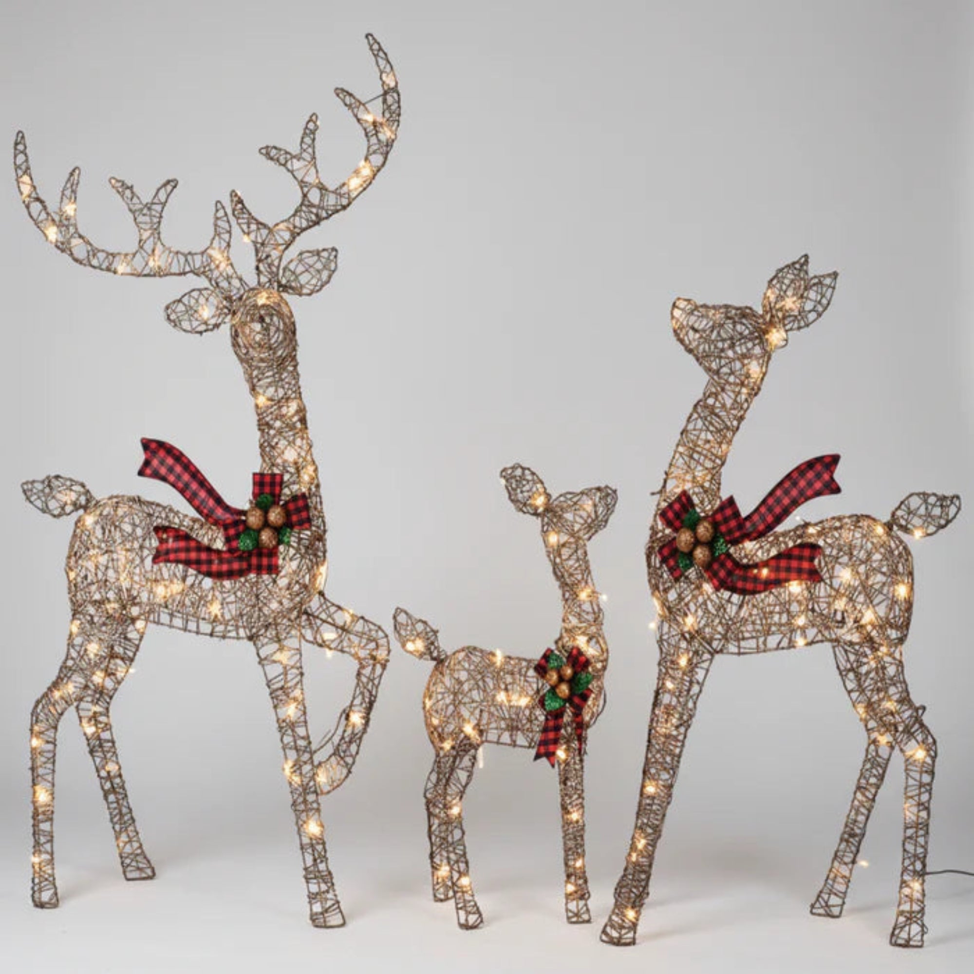 HolidayGlow Reindeer Family