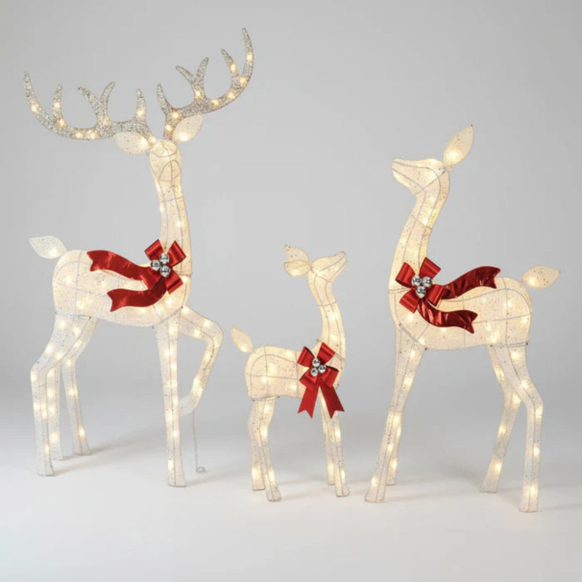 HolidayGlow Reindeer Family
