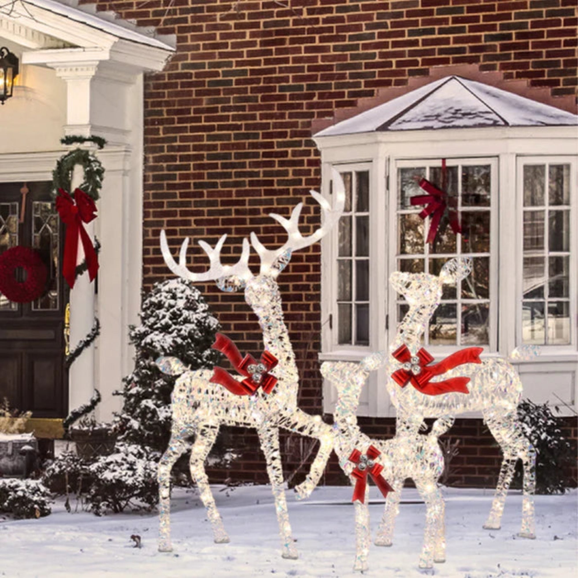 HolidayGlow Reindeer Family
