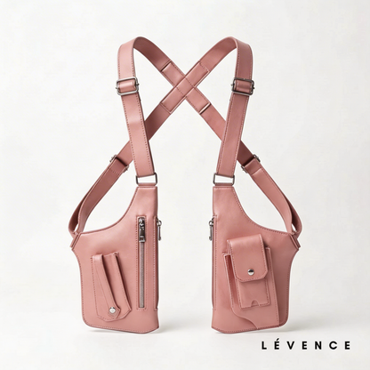 VaultCross Leather Shoulder Bag
