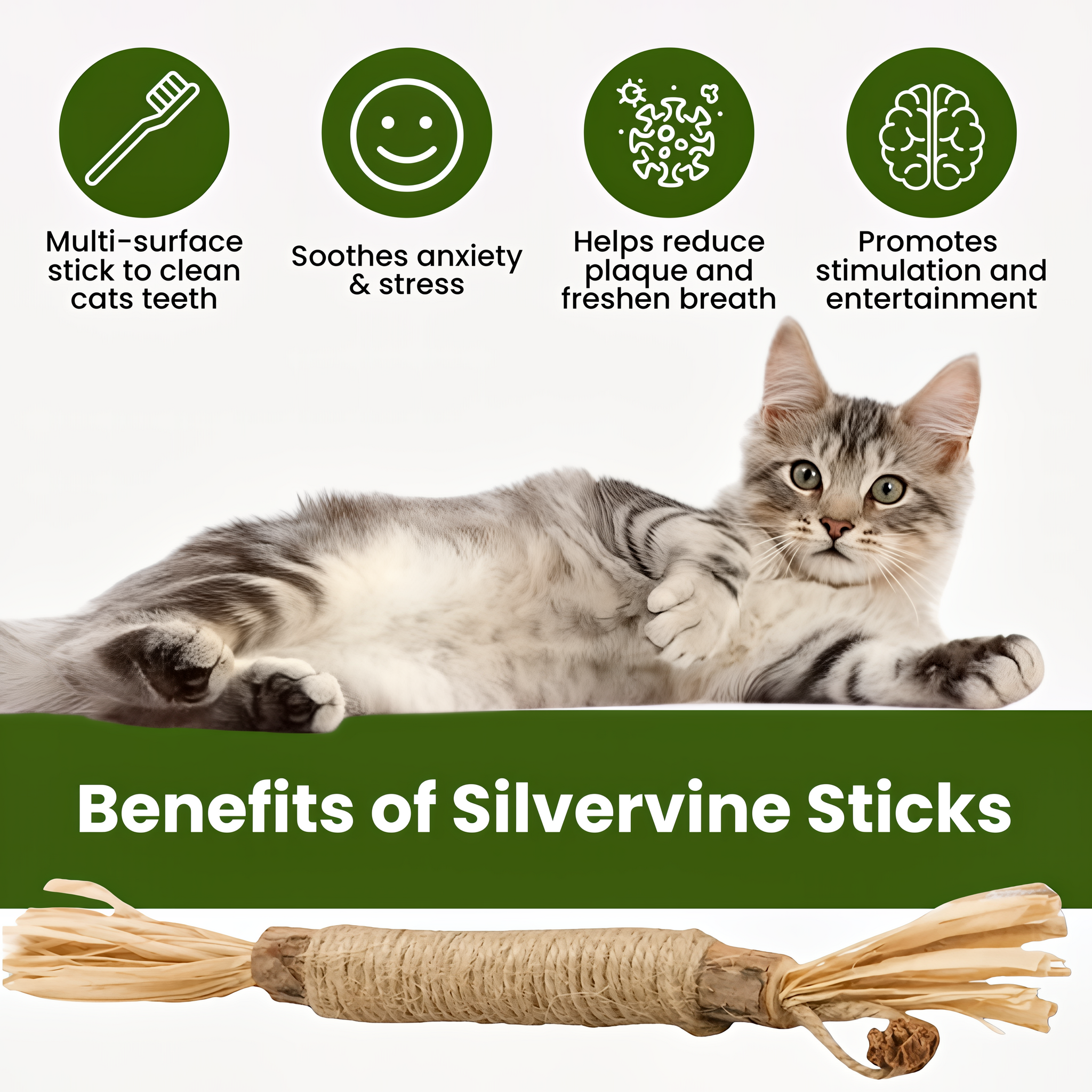 HappyChews Silvervine Dental Sticks