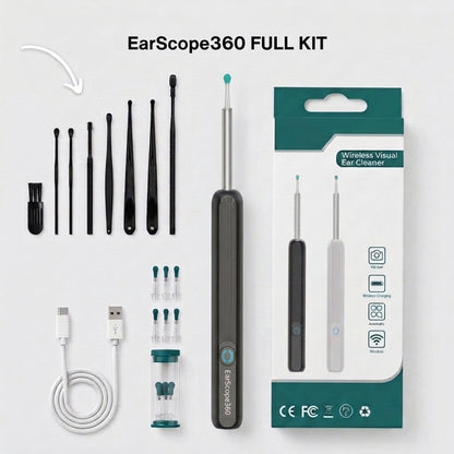 EarScope360 — Smart Ear Cleaning with HD Camera + 360° Precision Tip!