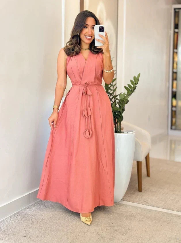 FemmeFlow Linen Dress