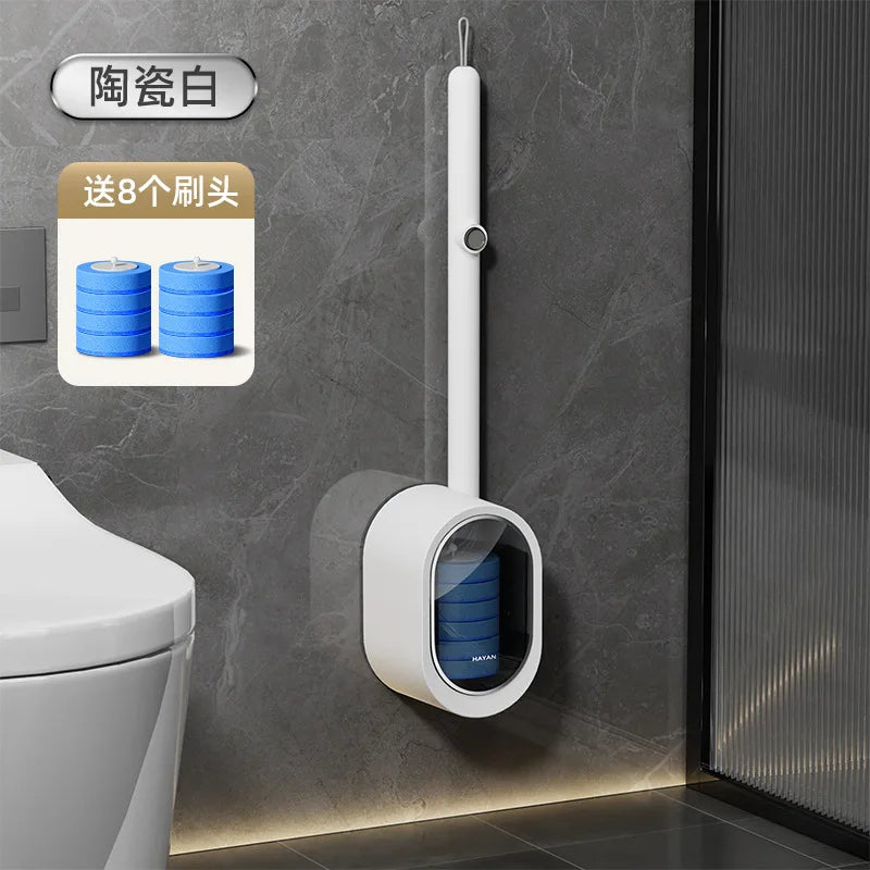Disposable Toilet Brush - No Drilling