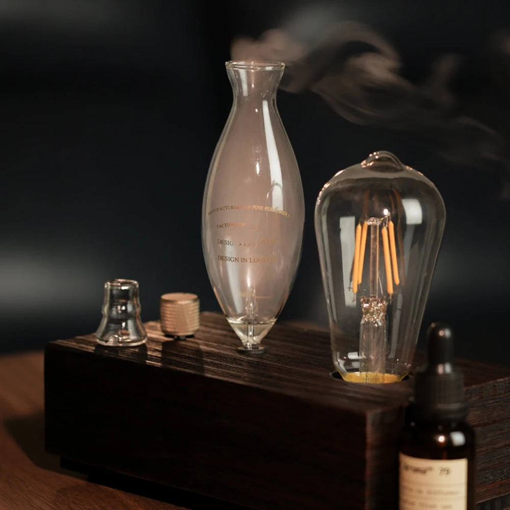 LumiMist Wooden Aroma Lamp