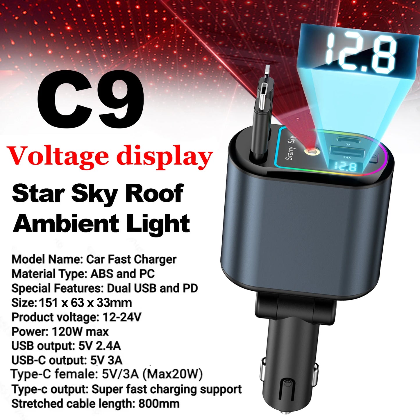 VoltGlide 4-in-1 Car Charger