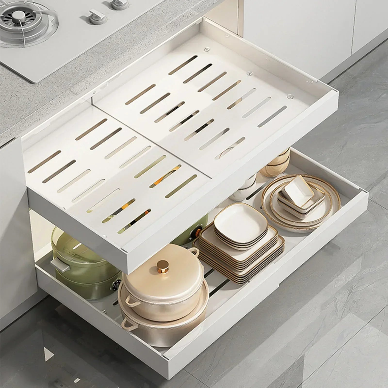 Kitchen Shelf with Drawer