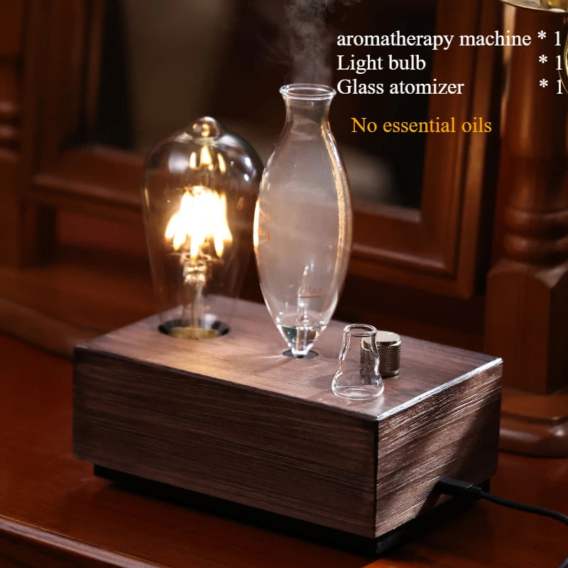 LumiMist Wooden Aroma Lamp