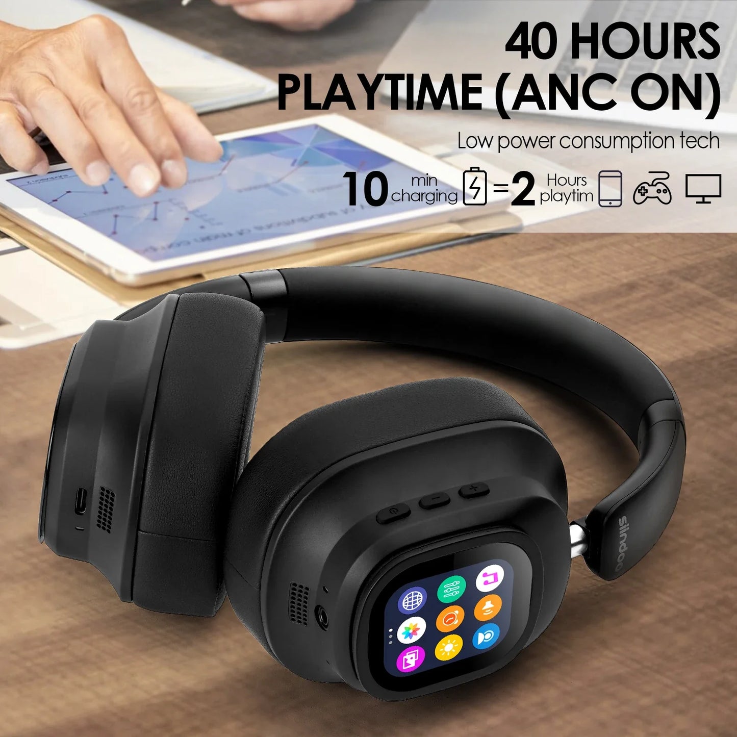 SonicWave Touch Control Headphones