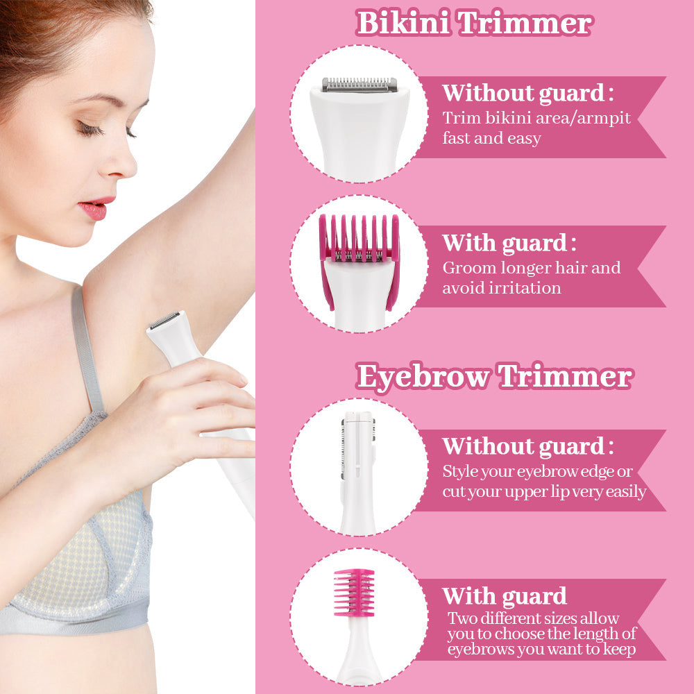 BareGlow 5-in-1 Painless Hair Remover