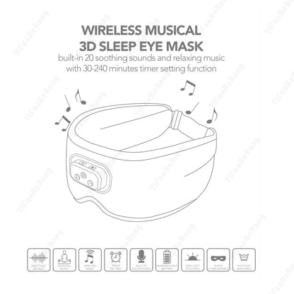 TranquilBeats Sleep Mask