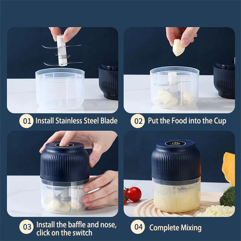 Mini USB Rechargeable Veggie Chopper
