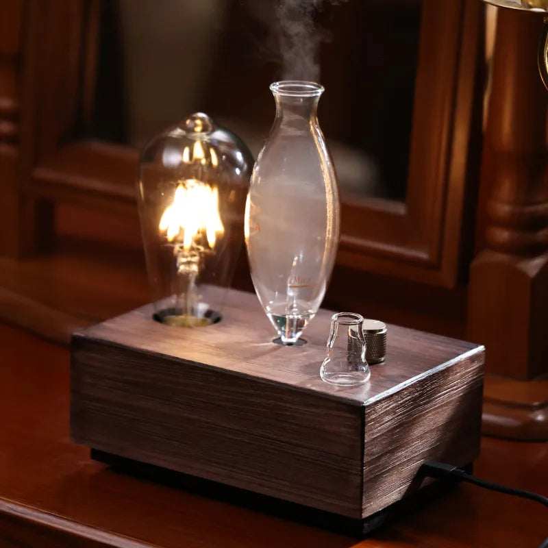 LumiMist Wooden Aroma Lamp