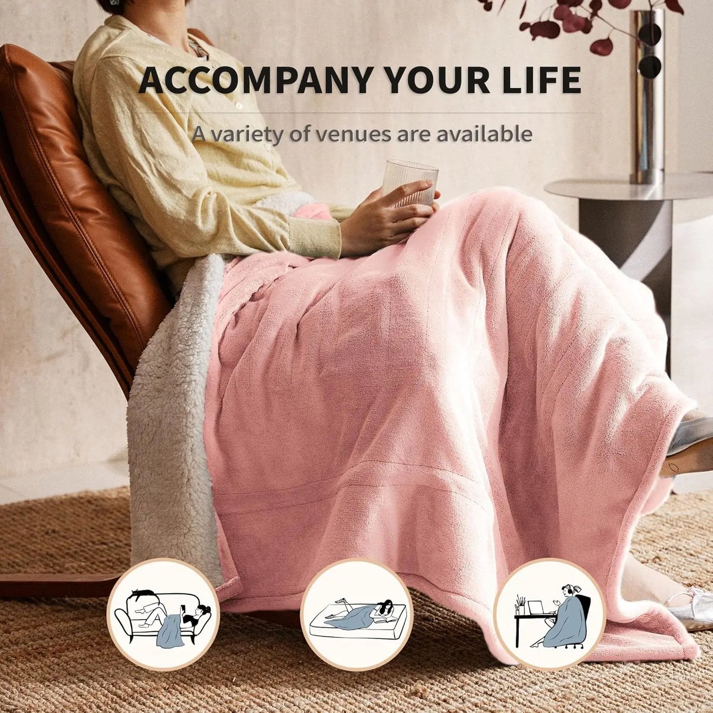 Soft Flannel Electric Blanket