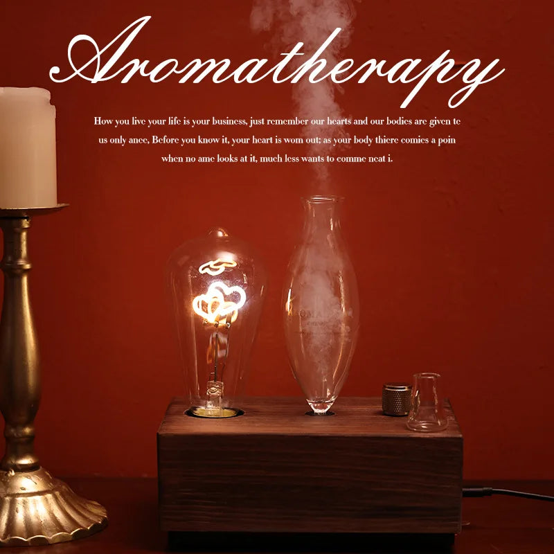 LumiMist Wooden Aroma Lamp