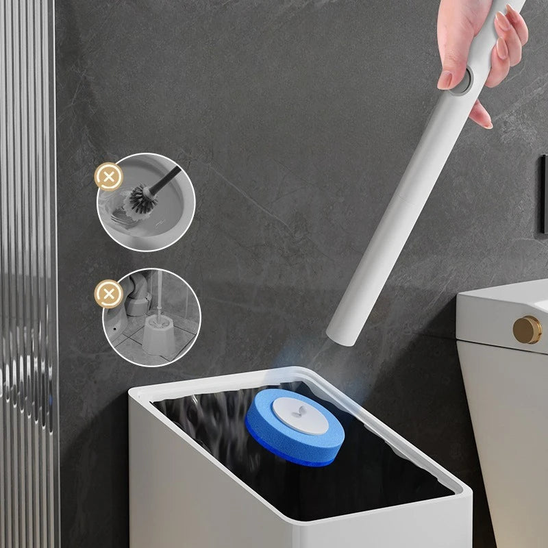 Disposable Toilet Brush - No Drilling