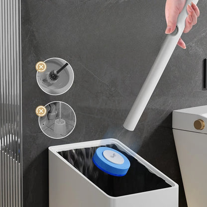 Disposable Toilet Brush - No Drilling
