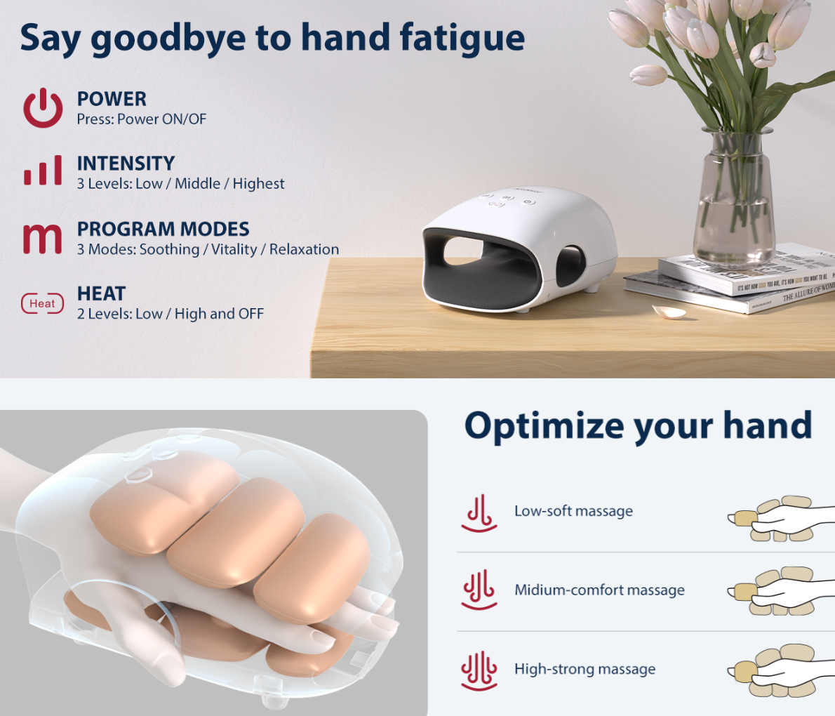 Handheld Massager with Heat