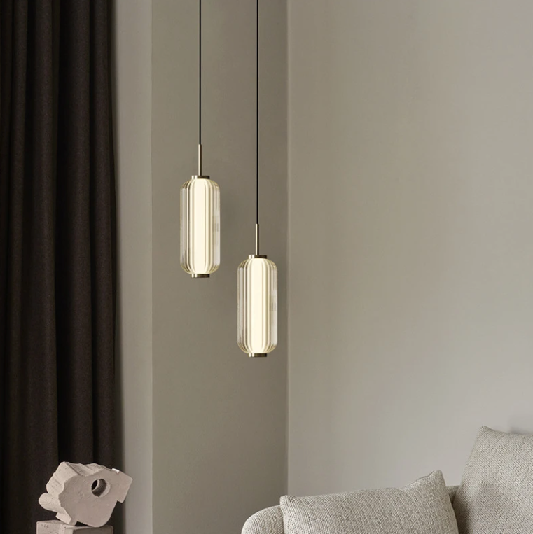 Sculpted Column Pendant Light