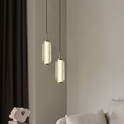 Sculpted Column Pendant Light
