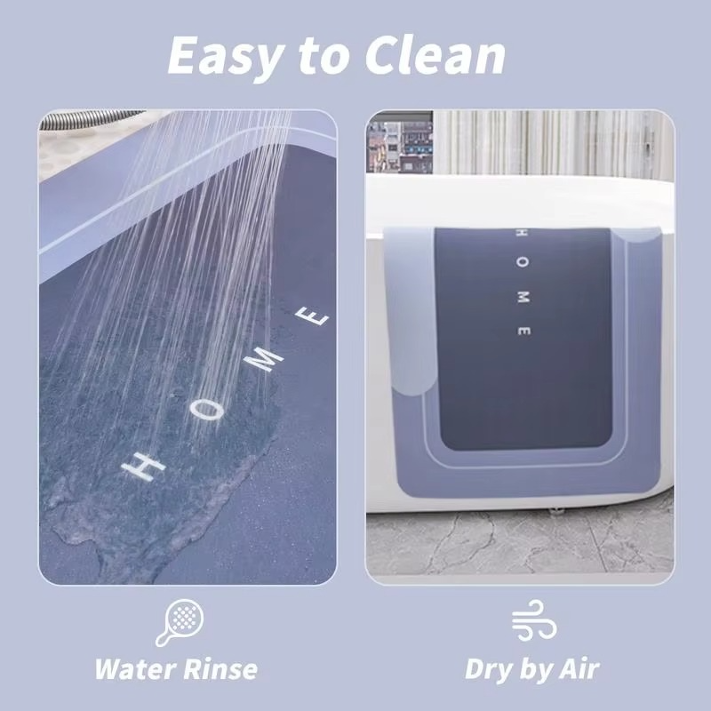 3pc Quick-Dry Bath Mat Set
