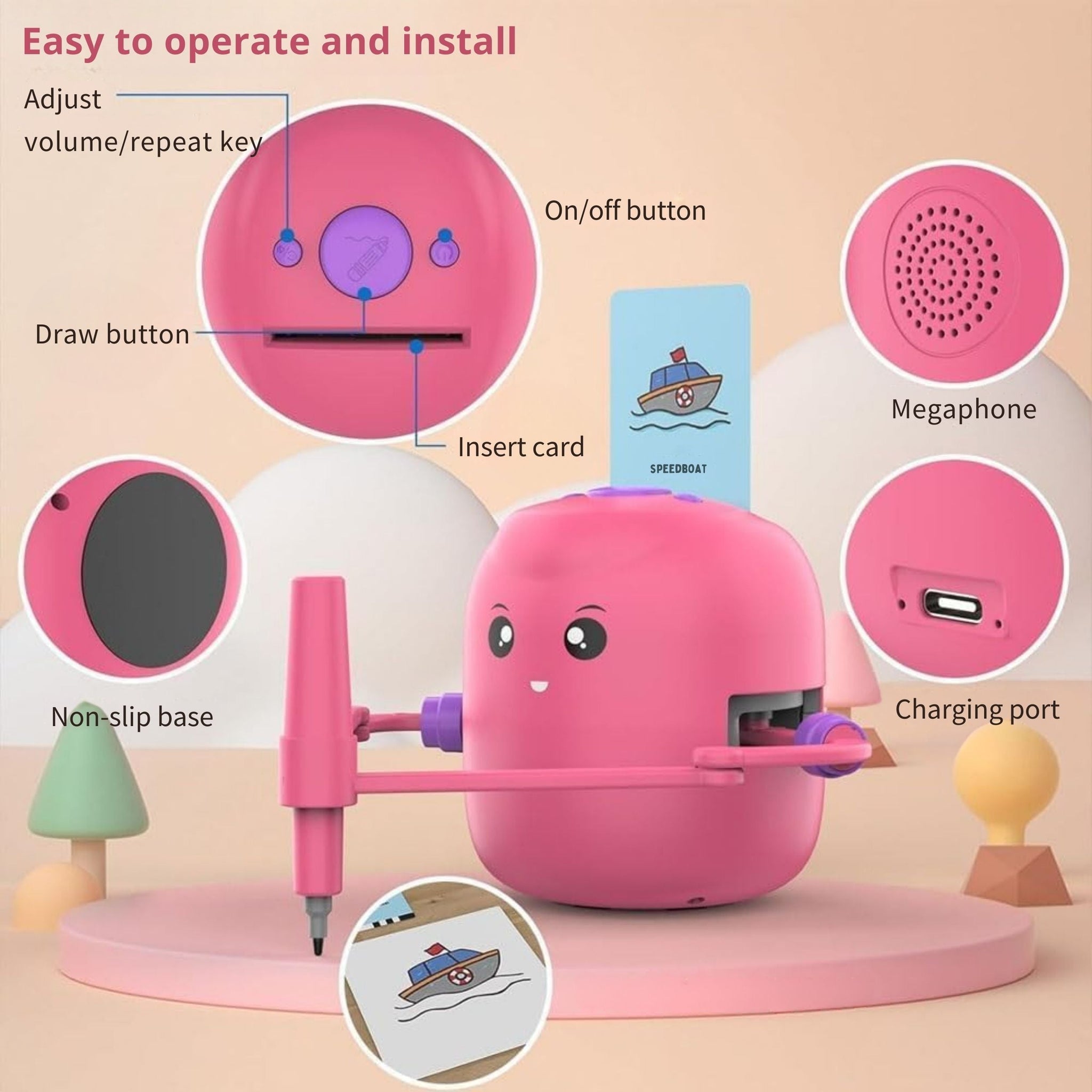 DoodleBot Step-by-Step Drawing Robot