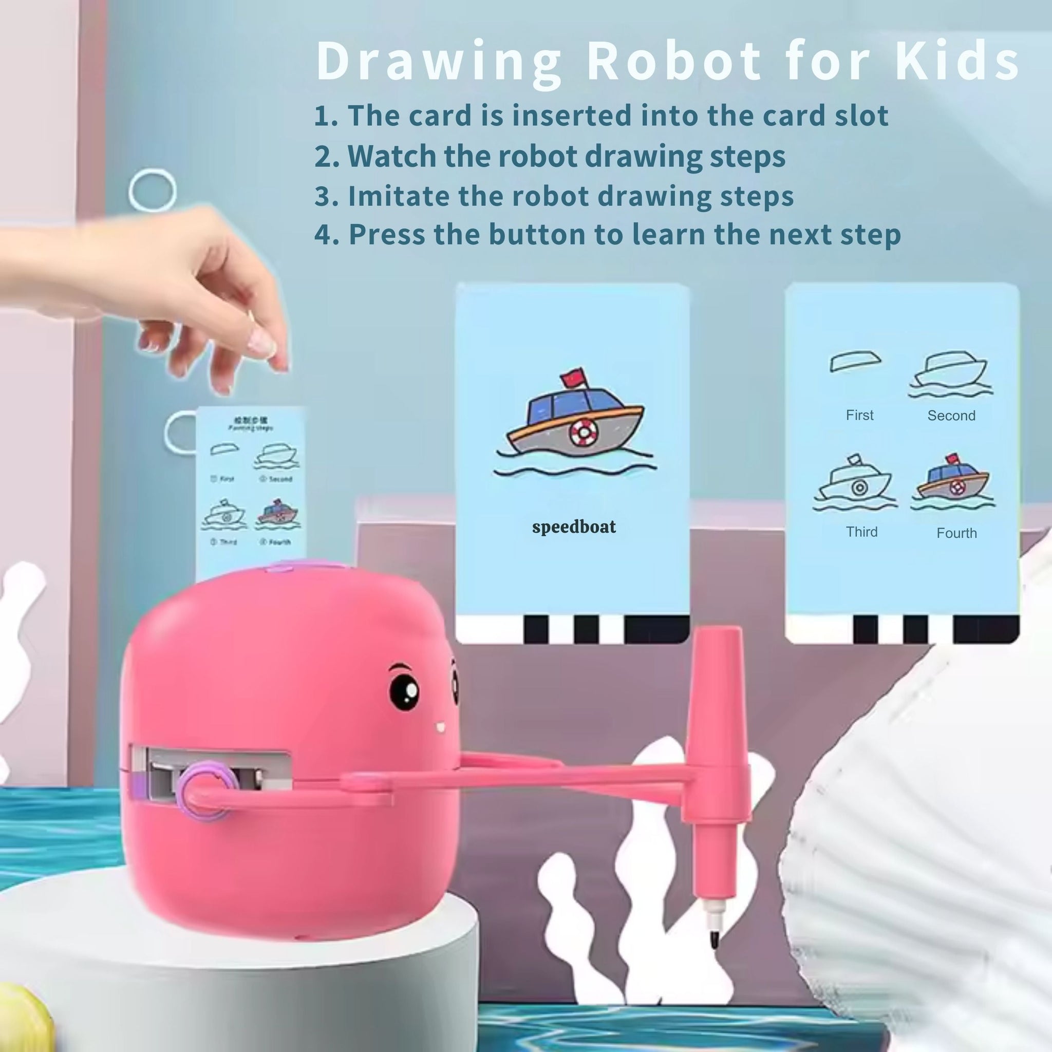 DoodleBot Step-by-Step Drawing Robot
