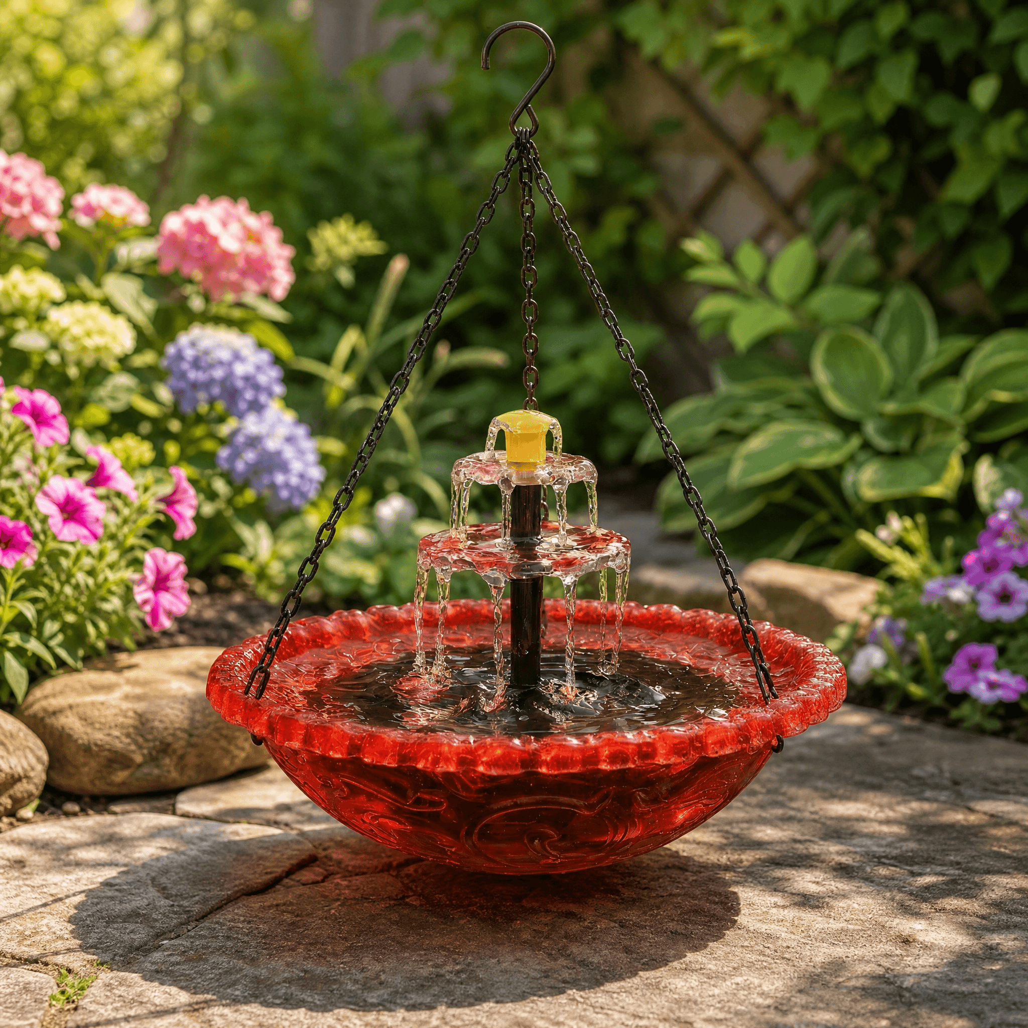 SolarCascade Hanging Fountain