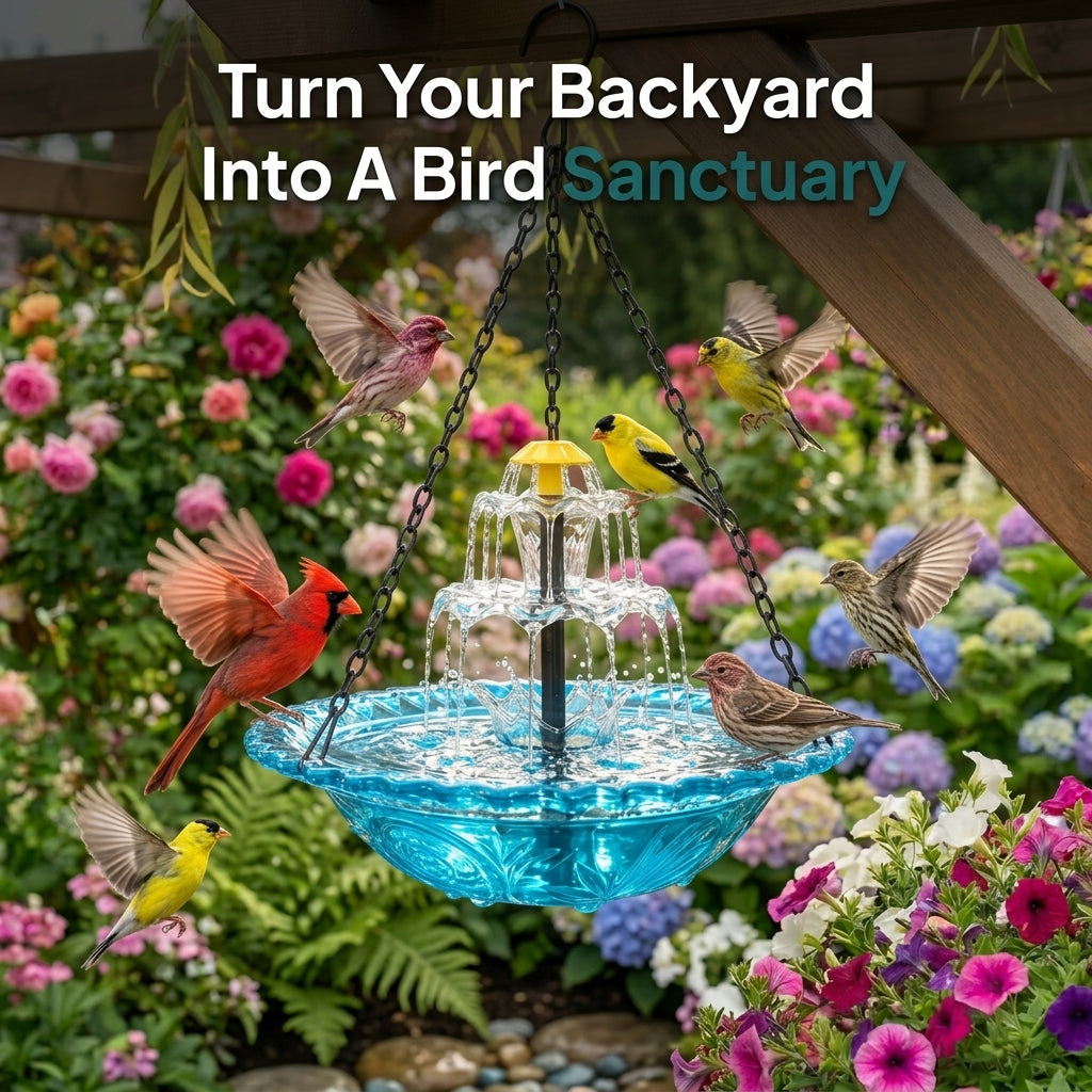 SolarCascade Hanging Fountain