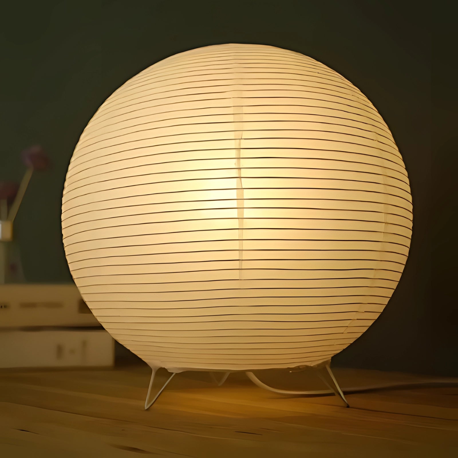 ZenGlow Oval Paper Lamp