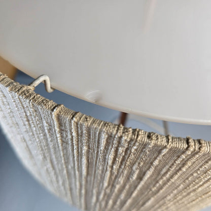 Teak & Textile Table Lamp