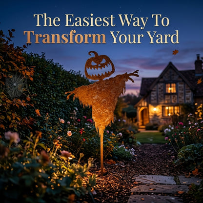 Pumpkin Scarecrow Silhouette