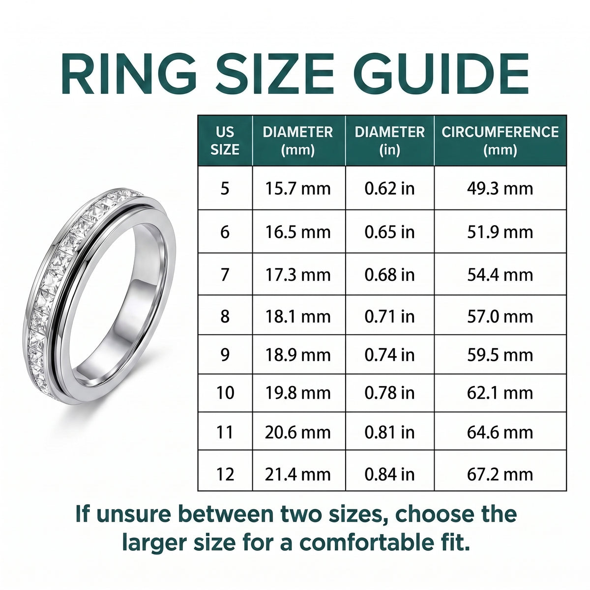 CalmSpin Anxiety Relief Ring