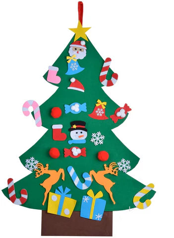 WonderFelt Christmas Tree | Includes 26 Ornaments
