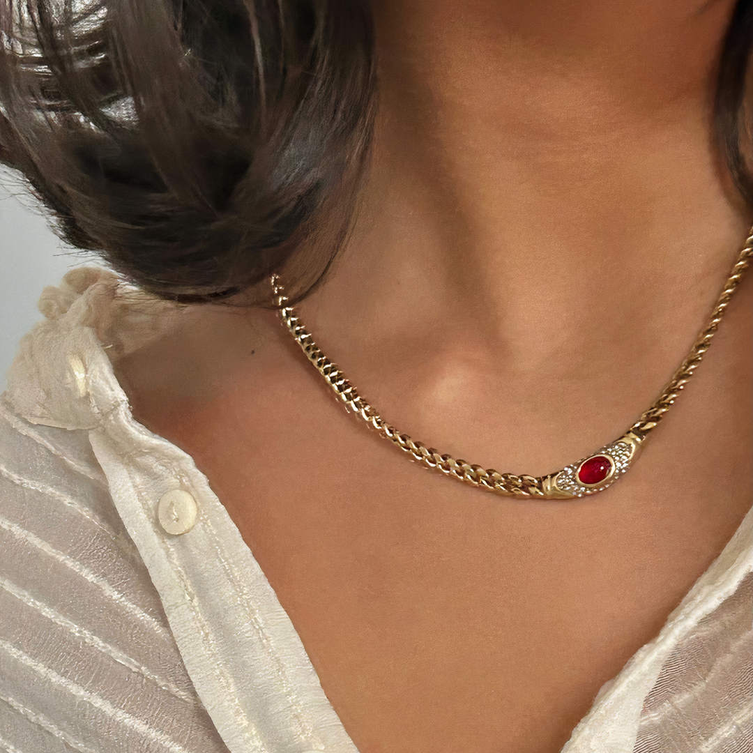 Bella Red Carnelian Necklace