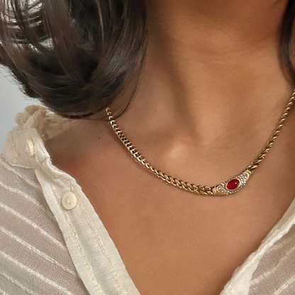 Bella Red Carnelian Necklace