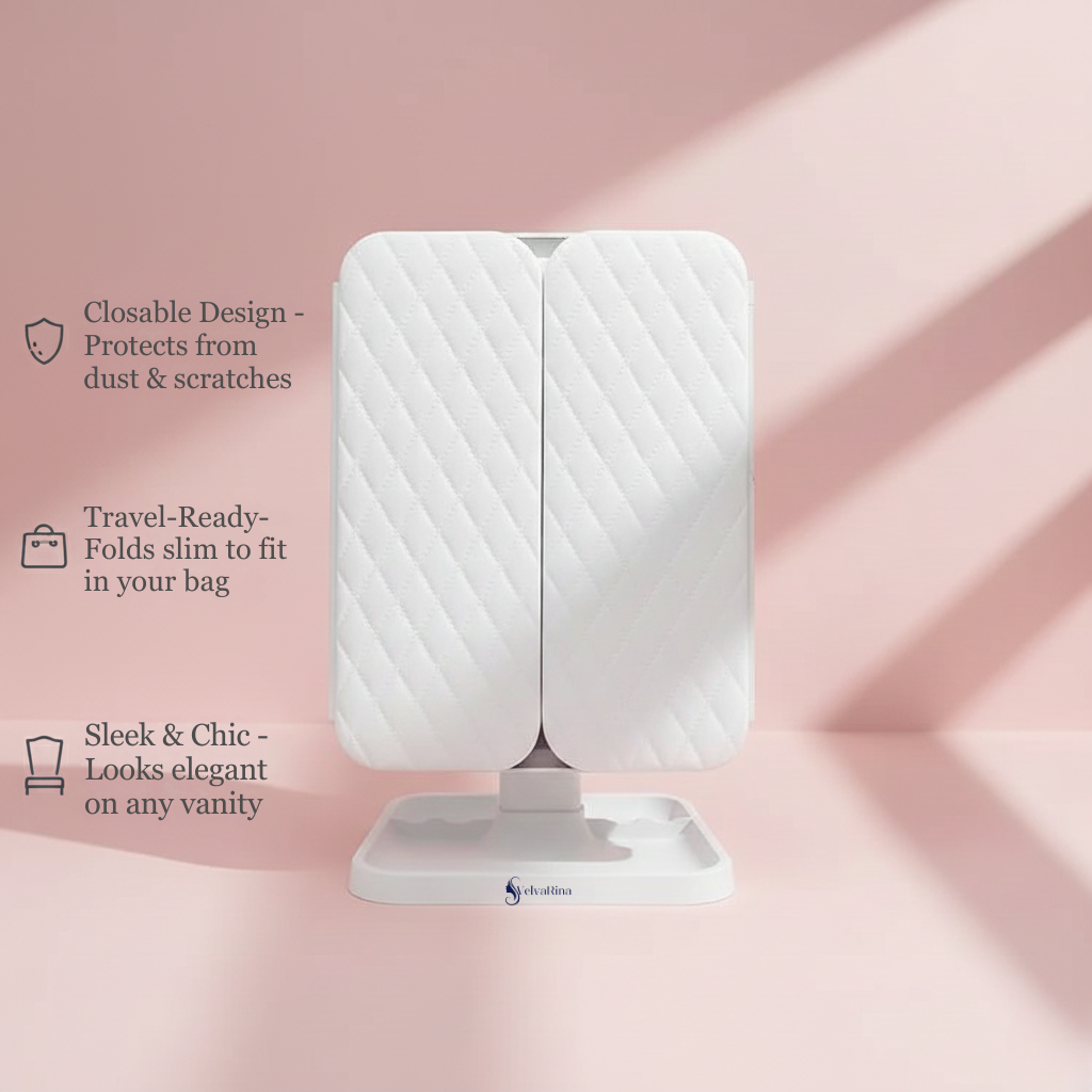 MirrorGlow Touch LED Trifold