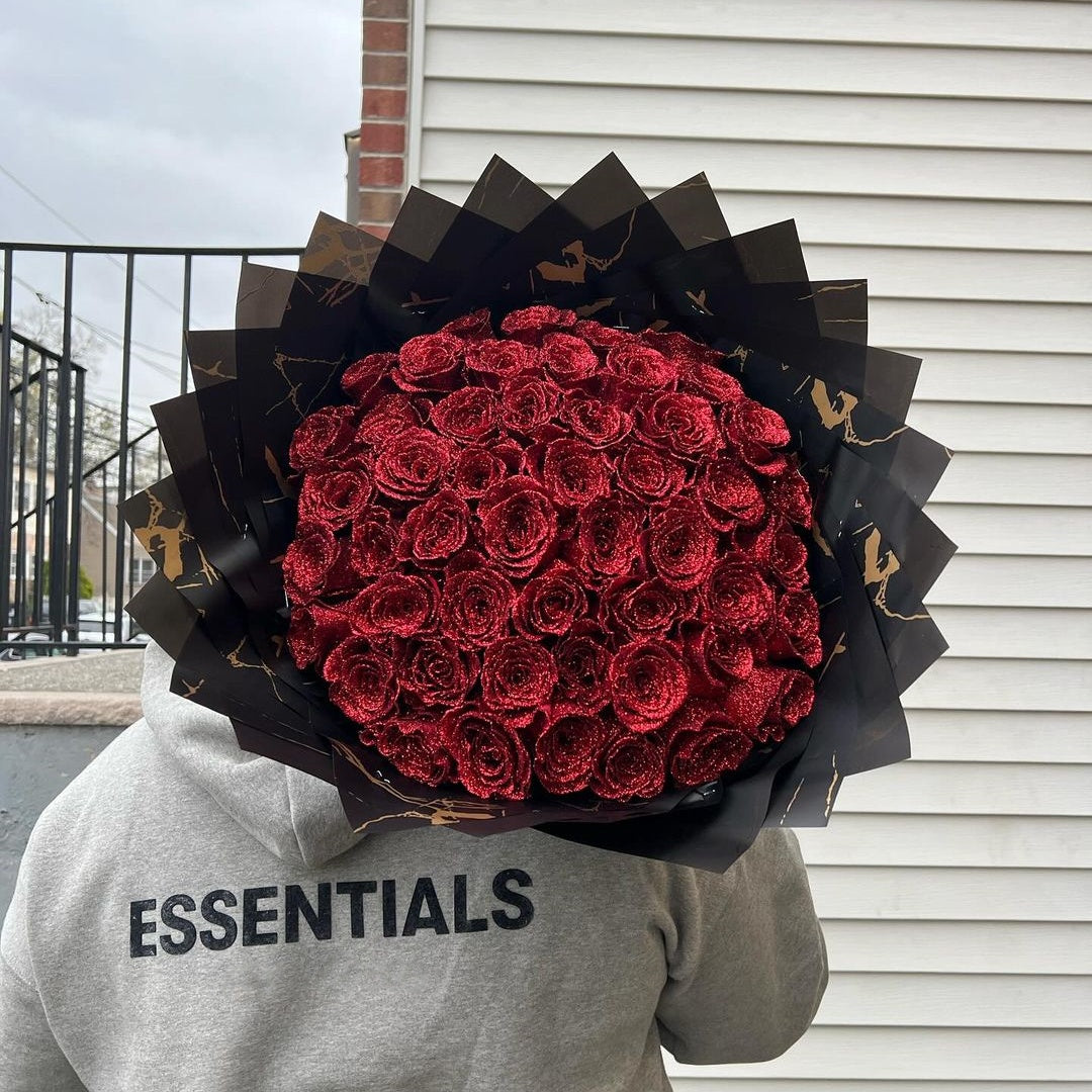 Starlight Rose Glitter Bouquet